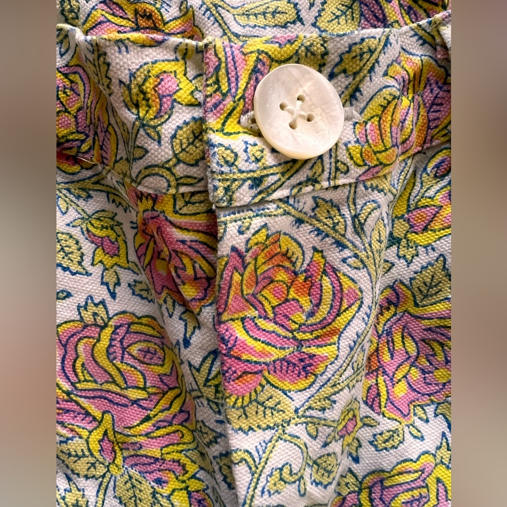 SZ Blockprints x J.Crew Disco Pants – Medium - Light Pink Floral $268 - Picture 4 of 7